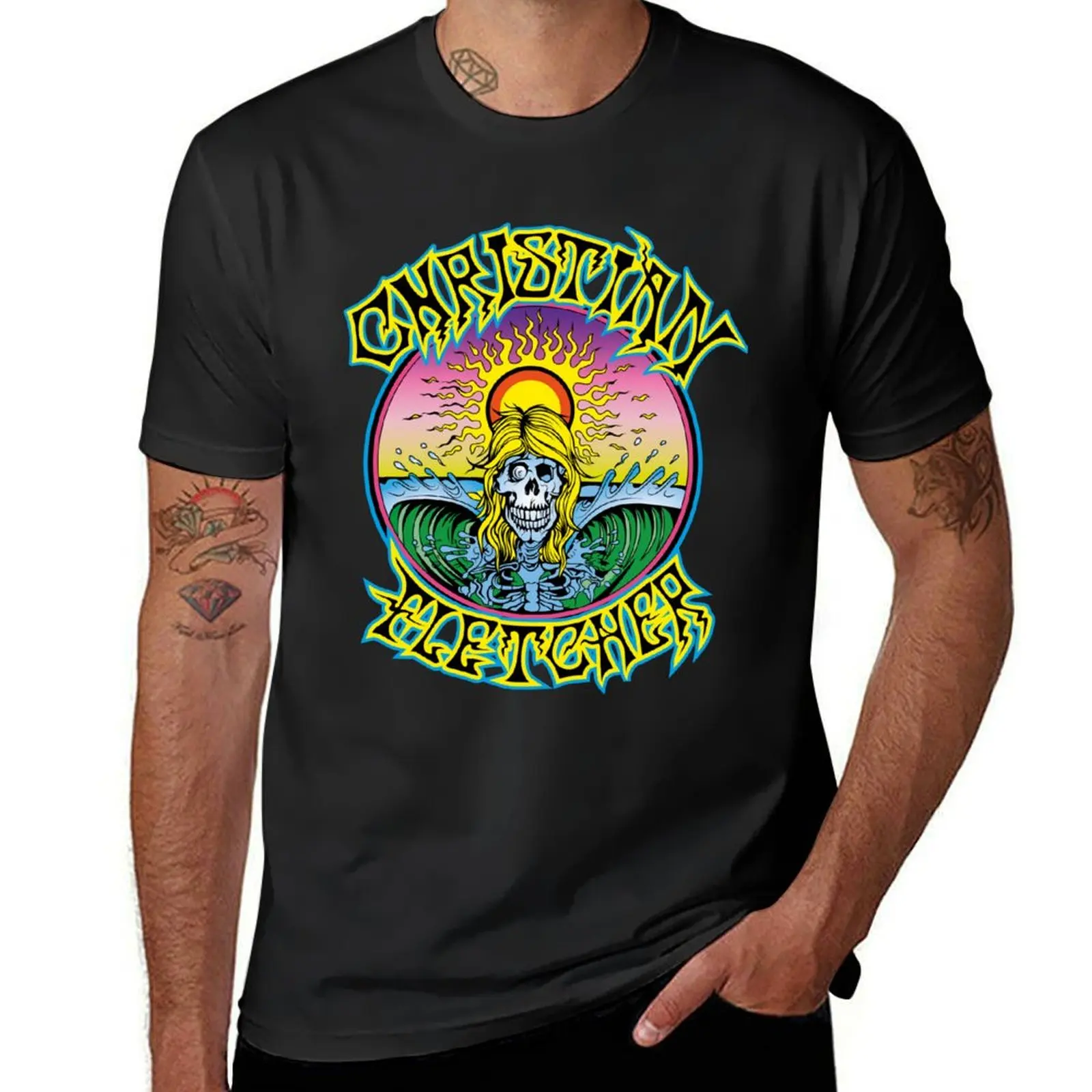 Camisetas De Skull Surfboards para hombres, ropa masculina para surfear, Herbie