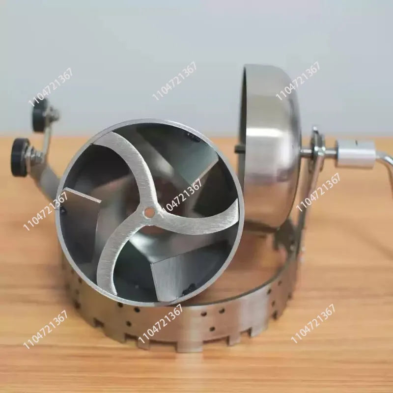 Portable Manual Crank Coffee Bean Roaster Crank Coffee Bean Roaster Drum250g