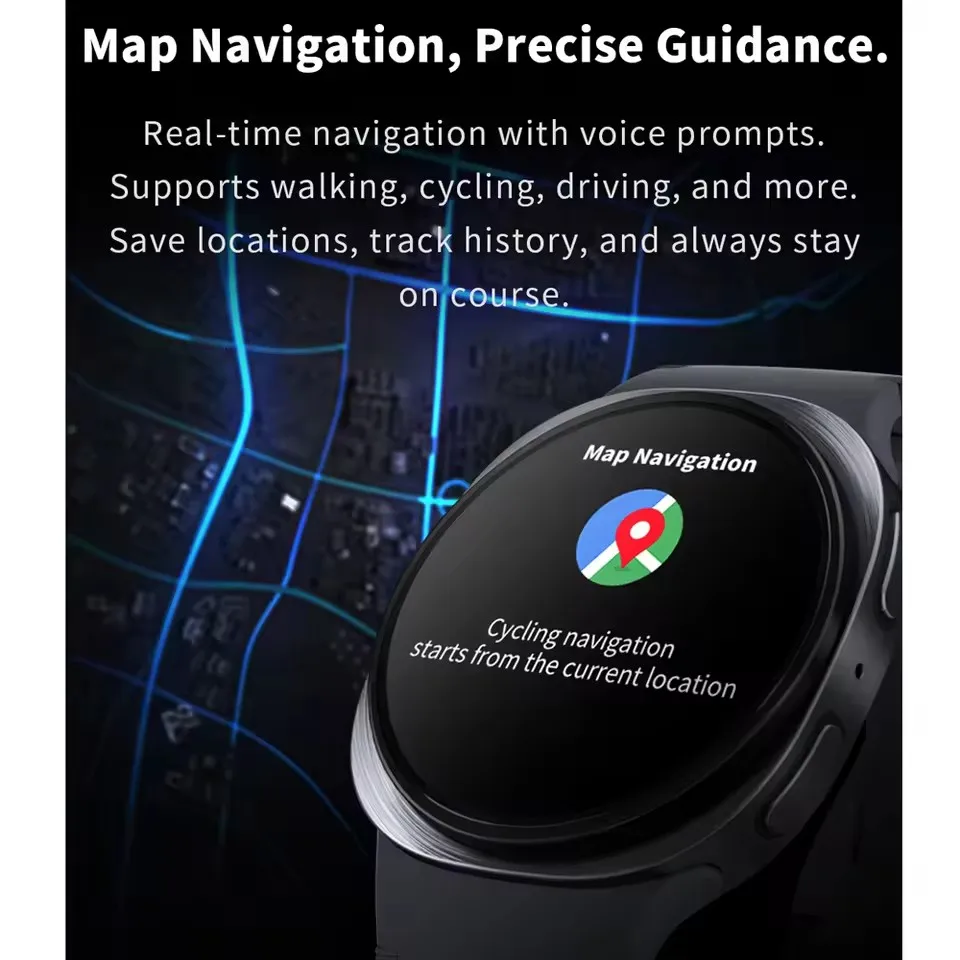 Smart Watch GPS Track Smart Watches For Men Women Sport Heart Rate Bluetooth Call NFC IP68 Waterproof Compass Smartwatch 8 Mini