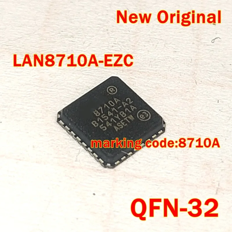 1pcs to 100pcs New Original LAN8710A-EZC-TR LAN8710A-EZC QFN-32 marking code:8710A Ethernet transceiver