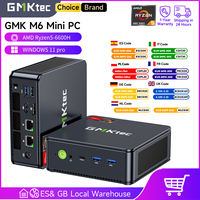GMKtec M6 Mini PC AMD R5 6600H 6-core 12-thread Computer 16GB DDR5 512GB PCIe 3.0 SSD WiFi 6 BT5.2 Mini PC Desktop Computer