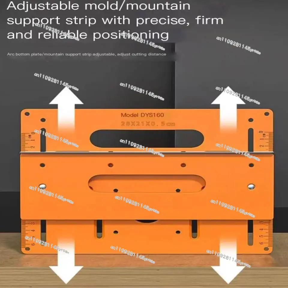 Woodworking Cutting Machine Base Plate Support Wooden Board Bending Cutting Positioning Template Jig Gypsum Board Slotting Tools