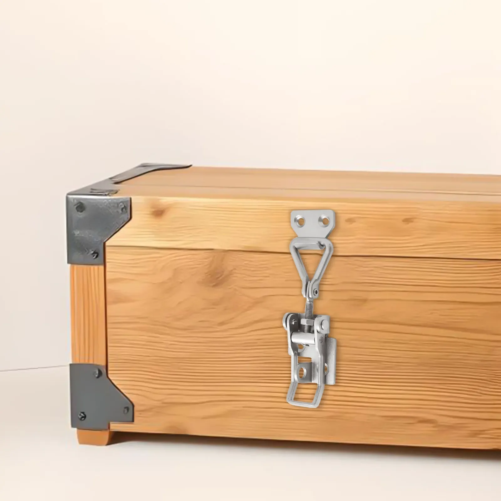 Loquet réglable pour portes, outil, serrure polie miroir, loquet à loquet réglable, parfait pour les armoires, serrure à usage polyvalent