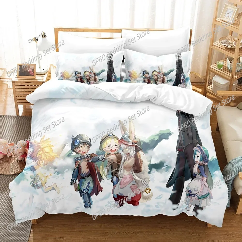 

3D Anime Made in Abyss Bedding Sets Duvet Cover Set With Pillowcase Twin Full Queen King Bedclothes Bed Linen For Home Textiles