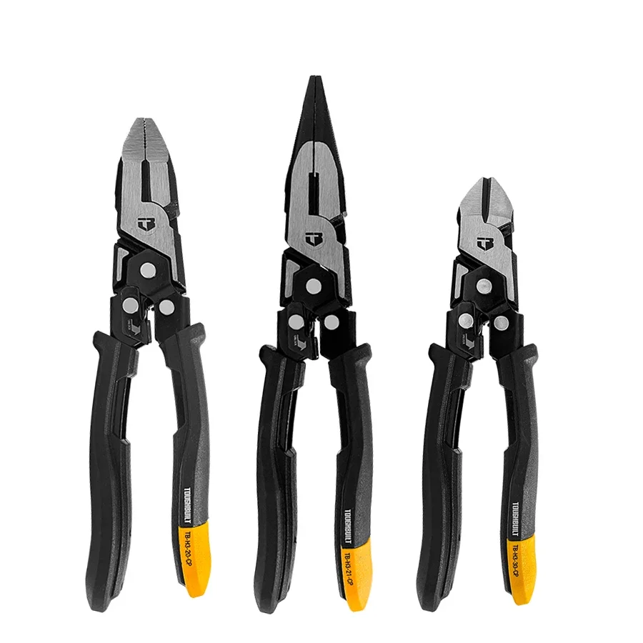 TOUGHBUILT Labor Saving Diagonal Cutting Plier Multi-Functional Flat Cut Wire Pliers TB-H3-20.21.30-CP