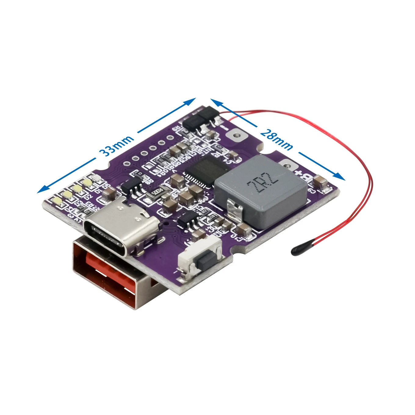 22.5W Power Bank Bidirectional Fast Charging Mobile Power Module Circuit Board With Digital/Light Type-C USB Suppor PD/QC3.0 2.0