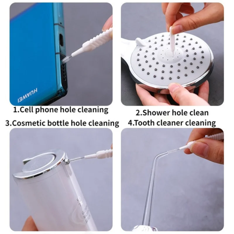 5pcs/10pcs Mini shower hole cleaning brush bathroom shower head water outlet small brush anti-clogging faucet gap brush