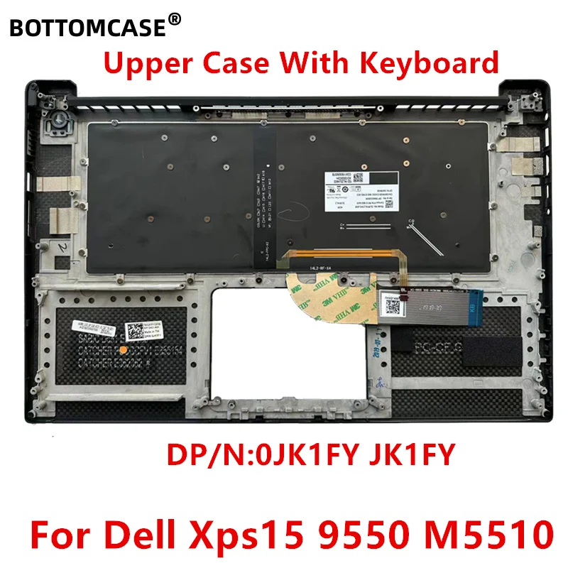 BOTTOMCASE New  For Dell Xps15 9550 M5510 Laptop Upper Case Palmrest  Cover With Keyboard 0JK1FY JK1FY