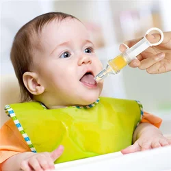 Newborn Baby Smart Medicine Dispenser Anti-Choke Infant Oral Feeding Syringe Needle Feeder Squeeze Medicine Dropper Pacifier