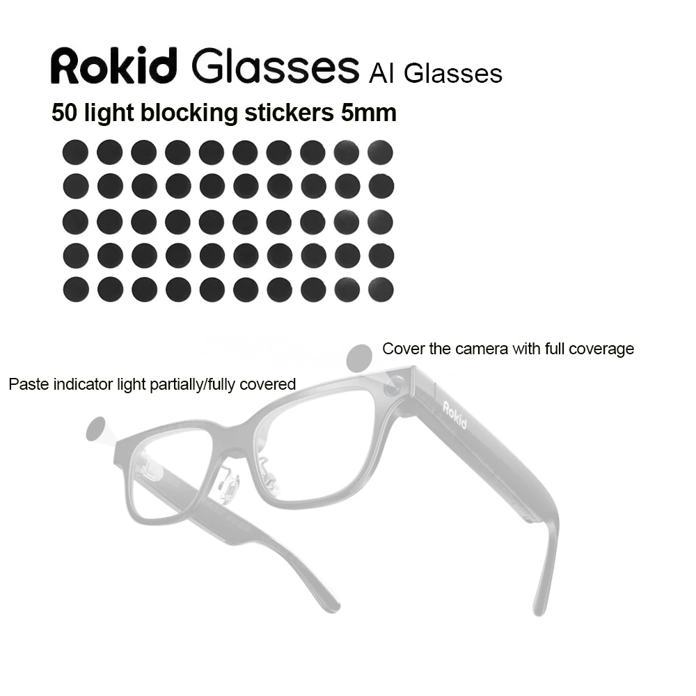 voor originele Rokid-bril Smart AI&AR-brilaccessoires, magnetische datakabel, oplaad-/opstelmontuur/clip-on zonnebril