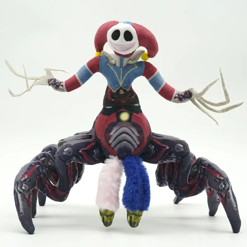 Game Poppy Playtime Six Clawed Clown Spider Monster Scary Plush Toy Soft Stuffed Doll For Game Collectors Home Decoration Gifts
