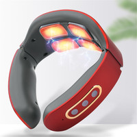 Smart Electric Neck and Shoulder Pulse Massager Kneading TENS Wireless Heat Cervical Vertebra Relax Pain Relief Massage Machine