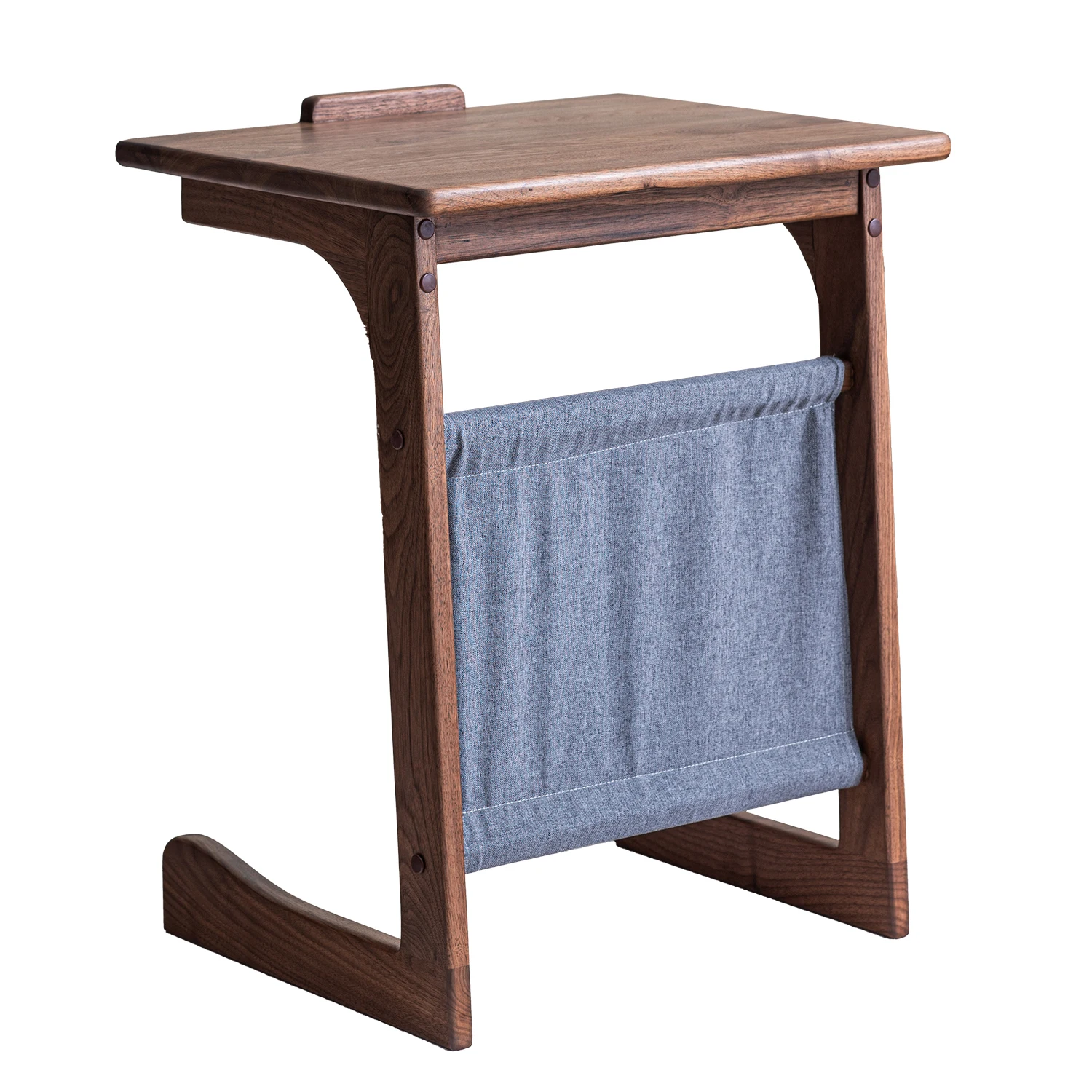 Solid wood sofa side table adjustable sheet music rack bedside computer table Nordic movable