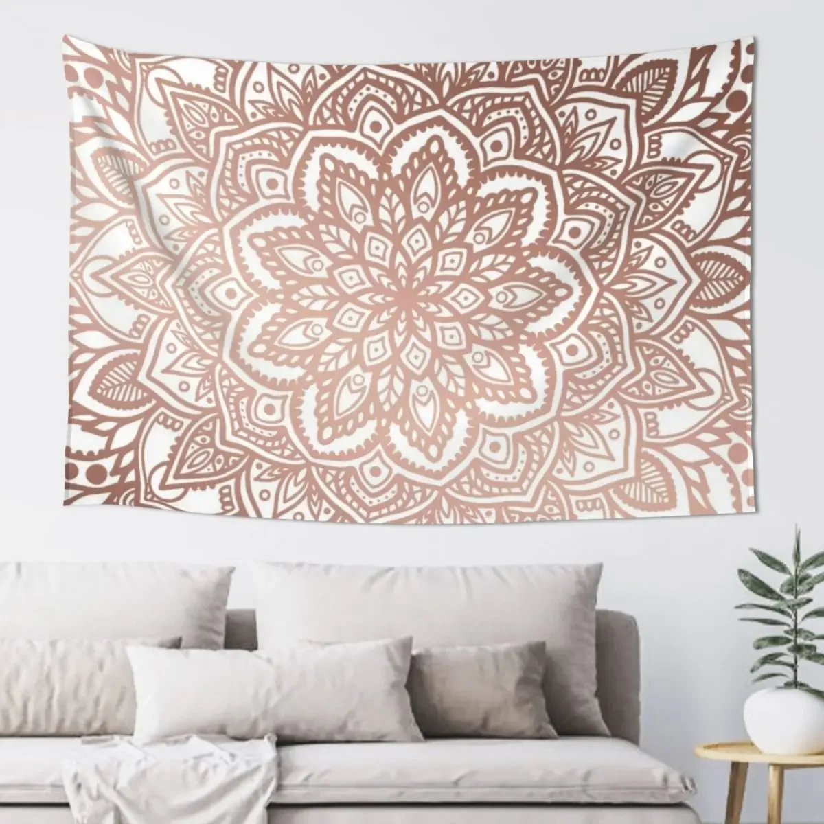 Multi Mandala - Rosegold Tapestry Art Mural House Decorations Tapestry