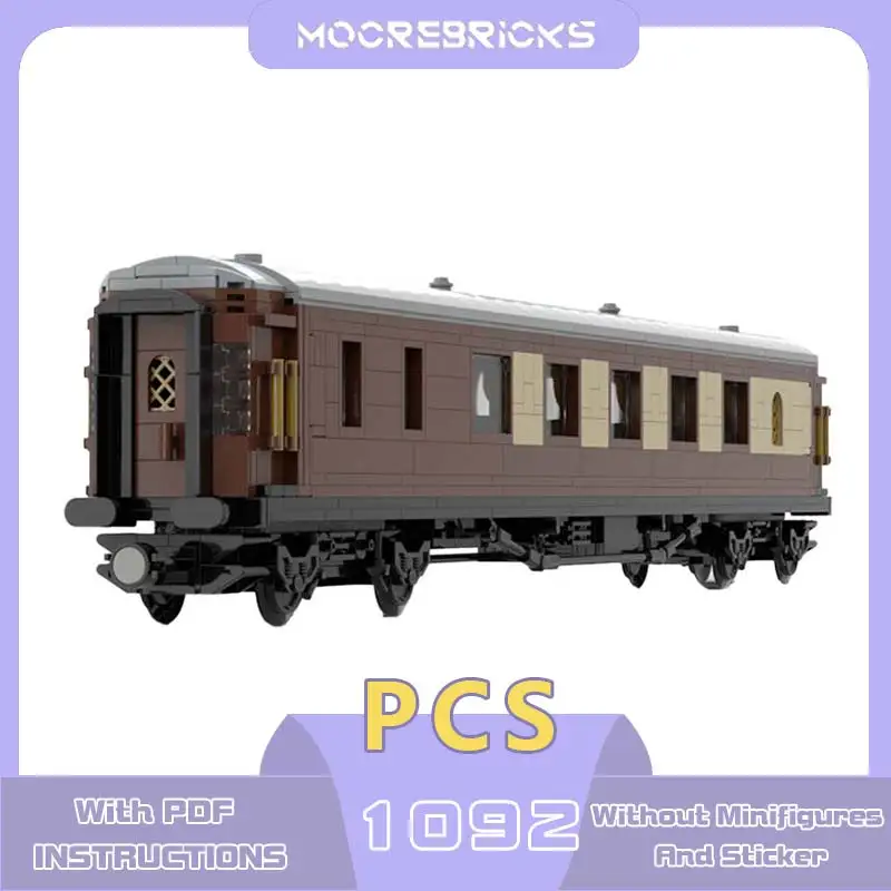 MOC-195575 British Railway Pullman Brake Coach Assemble Model Building Blocks Bricks Toys Children's  Christmas Gifts