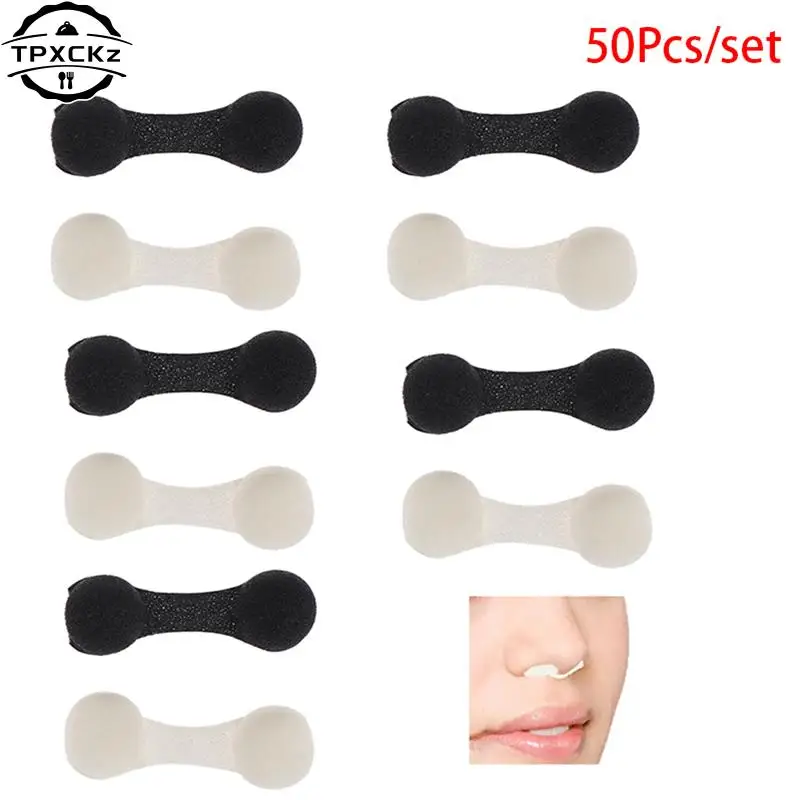 50Pcs/lot Anti-pollution Tanning Nasal Plug Spray Nose Filters Sponge