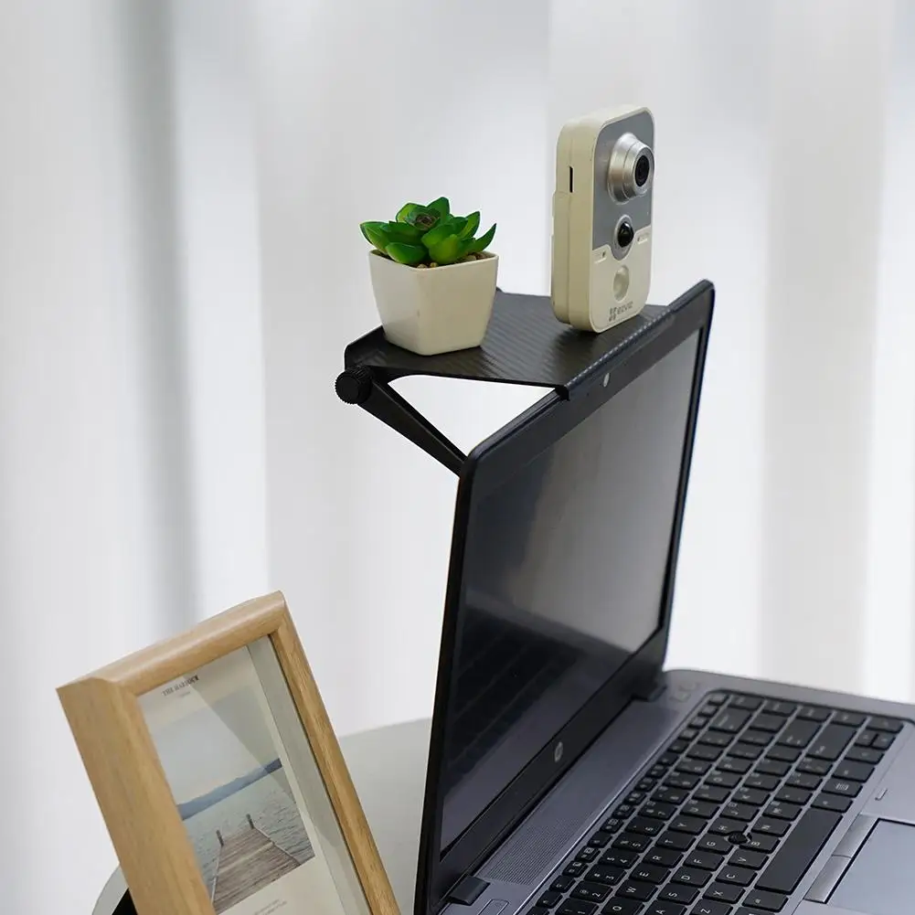 Router Organizer Adjustable TV Screen Shelf Rack Computer Holder Display TV Stand Rack Storage Home Monitor Rack Desktop I1X5