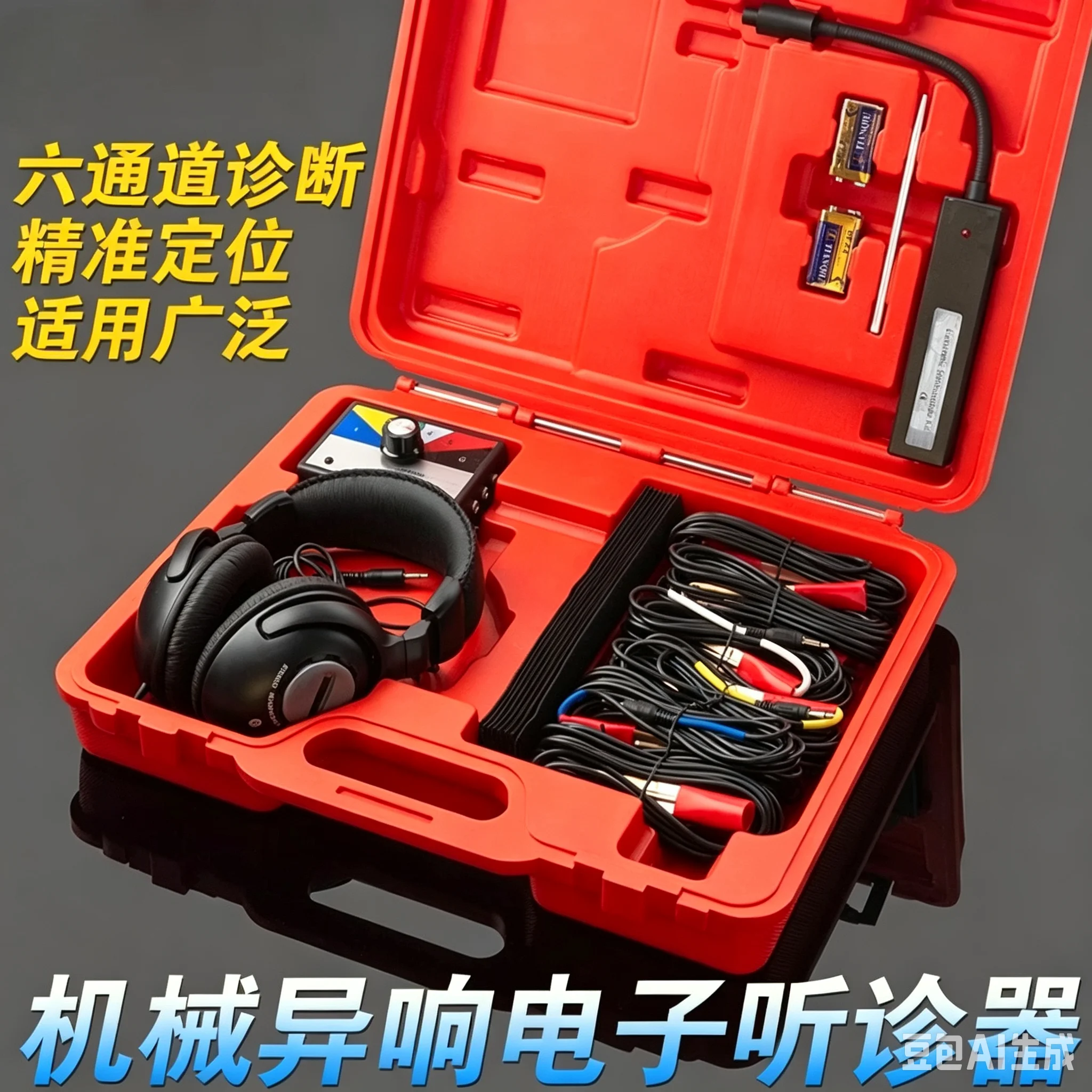 Automobile maintenance electronic stethoscope engine chassis gearbox abnormal sound detection mechanical diagnostic instrument