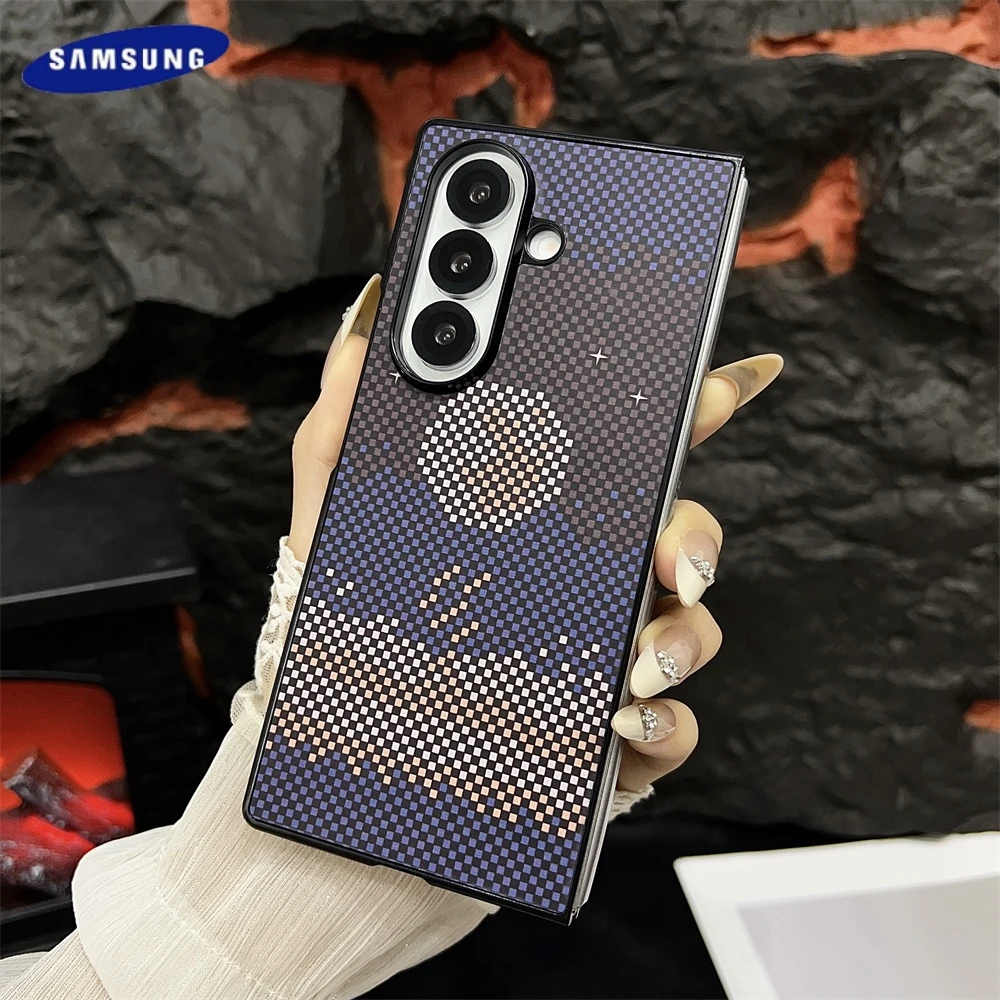 حافظة كيفلر المغناطيسية Magsafe لهاتف سامسونج جالاكسي Z Fold 7 6 5 4 ألياف الكربون الأراميد رقيقة جدا شحن لاسلكي غطاء مقاوم للصدمات #5