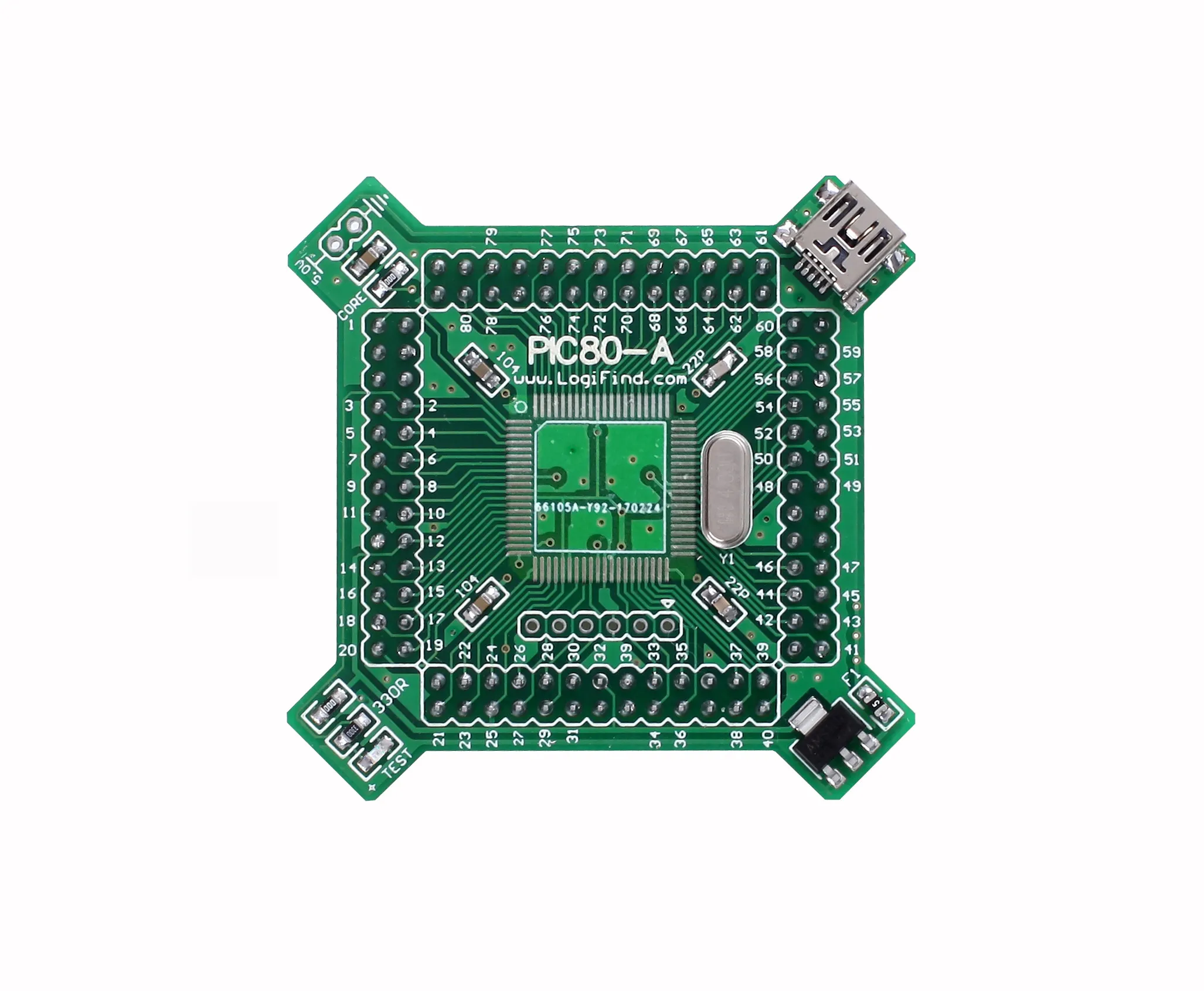 TQFP-64 80 100 Pin MCU Core Board with Microcontroller Chip Development Board DIY Minimum System