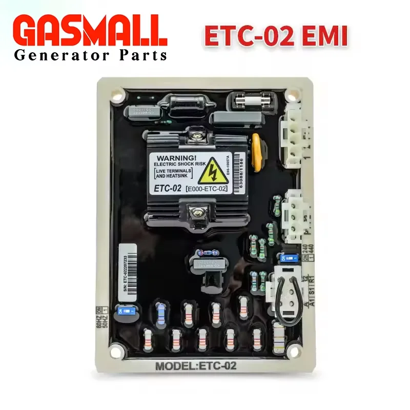 ETC02 AVR Automatic Voltage Regulator Replacement For 220V 380V Generator Parts