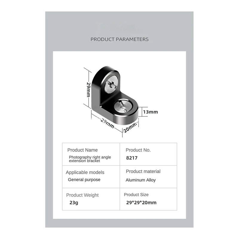 1/4 3/8 Screw Extension 90° Right Angle Mount Adapter For Tripod Monitor Video Image Transmission DSLR Camera Cage