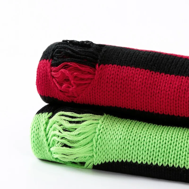 Men's Men's Couple Hole Knitwear Japanese Loose Slouchy  Knit Crew Neck Intercolour Sweater Warm Cold Protection Winter