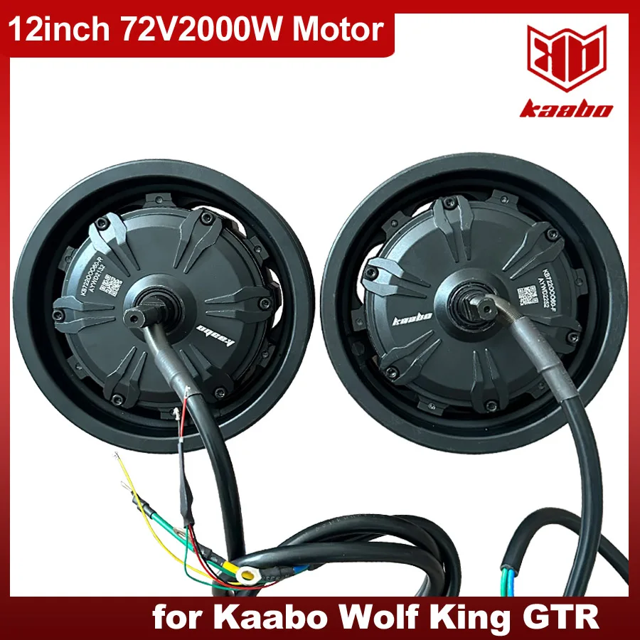 GTR 72V2000W 12inch Motor Power Engine Hall Front Rear 2000W for 72V Kaabo Wolf King GTR Electric Scooter Original Parts