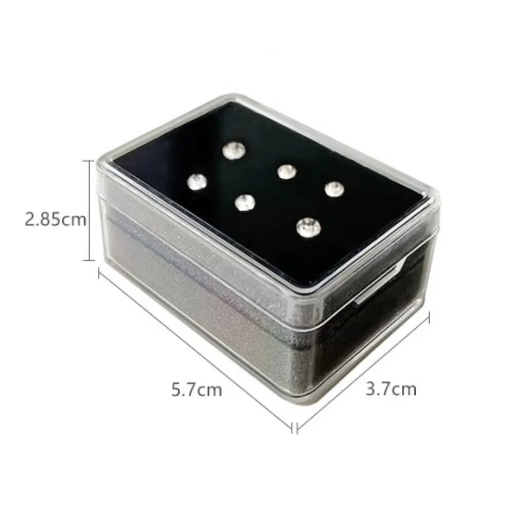Portable Acrylic Jewelry Display Case with Foam Pad Transparent Jewelry Packaging Box Dust-proof Jewelry Box For Diamond Jewelry