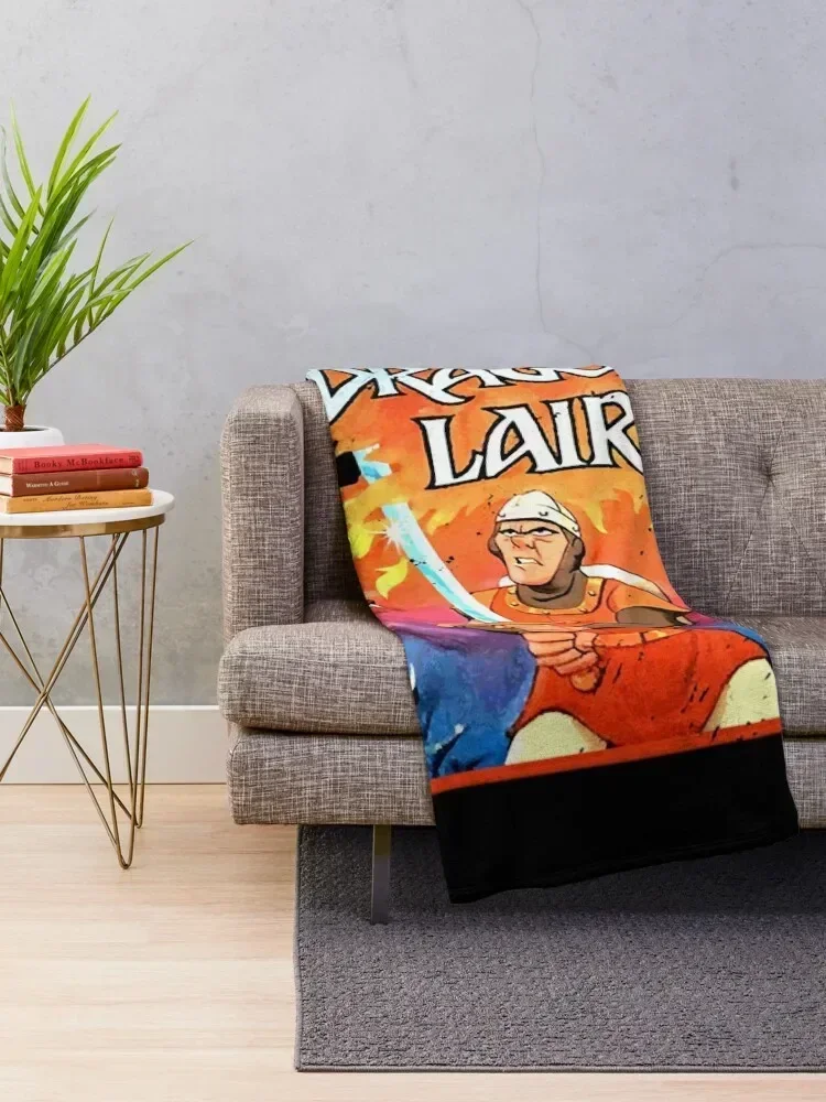 Vintage Dragon's Lair Throw Blanket for sofa Luxury Designer Soft Plush Plaid Single Blankets