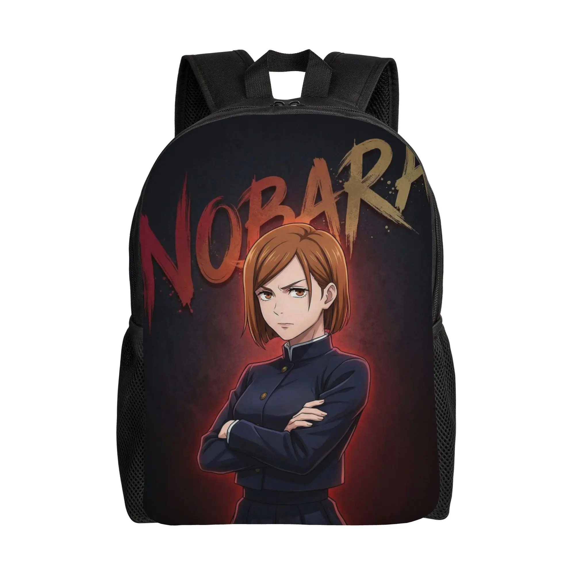 Jujutsu Kaisen Knapsack Back to school season Nobara Kugisaki (4)  Retro Washable Backpack