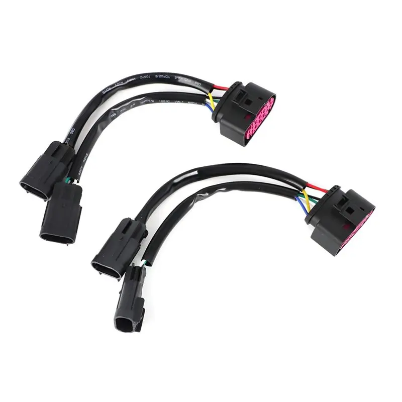 For Dodge Ram 2009-2018 Quad Housing To Projector Headlight Conversion Harness 2Pcs Set-N32R