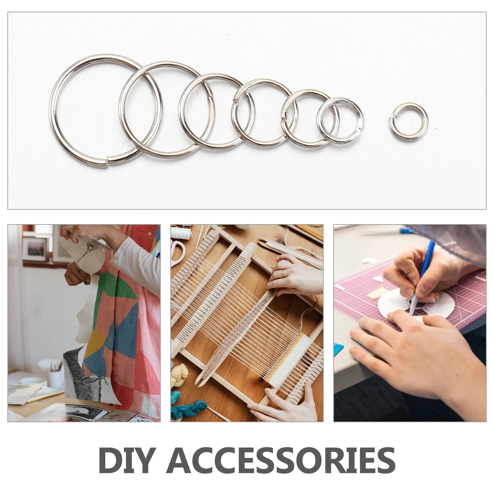 

Jewelry Accessories Handmade DIY Ring Connecting Jump Making Materials Supplies Metal