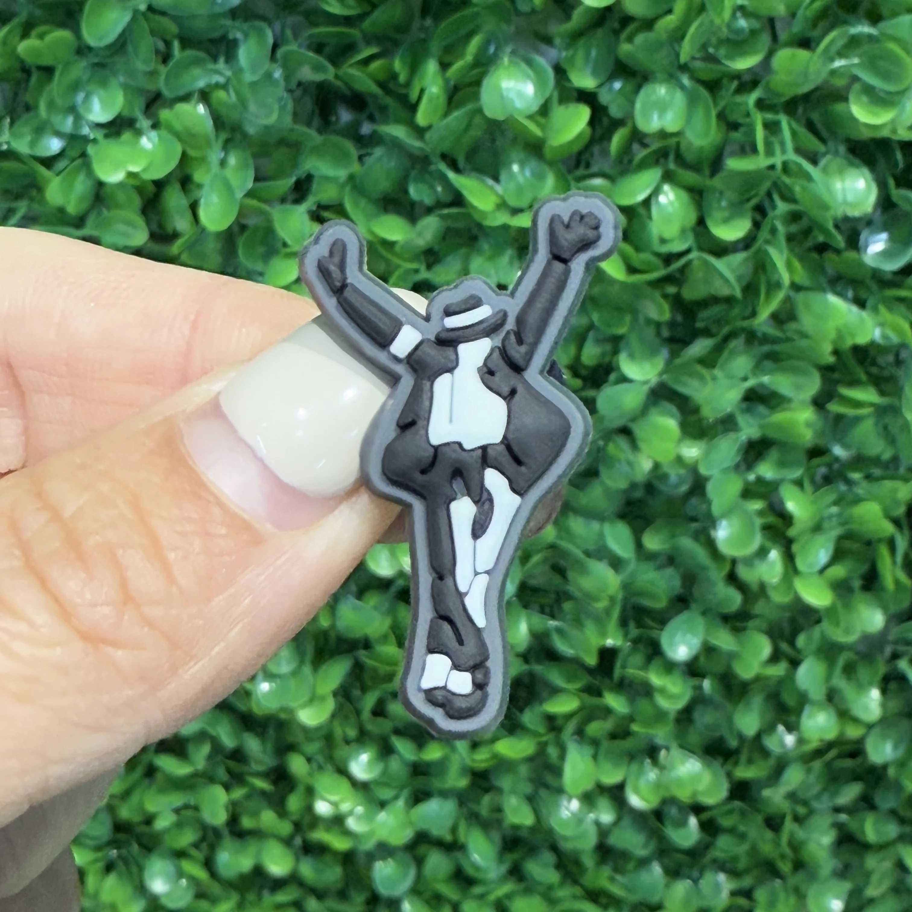 14pcs Michael Jackson Designer Style Shoe Charms DIY Garden Shoe Accessories Decorations for Man Kids Birthday Gift image 6