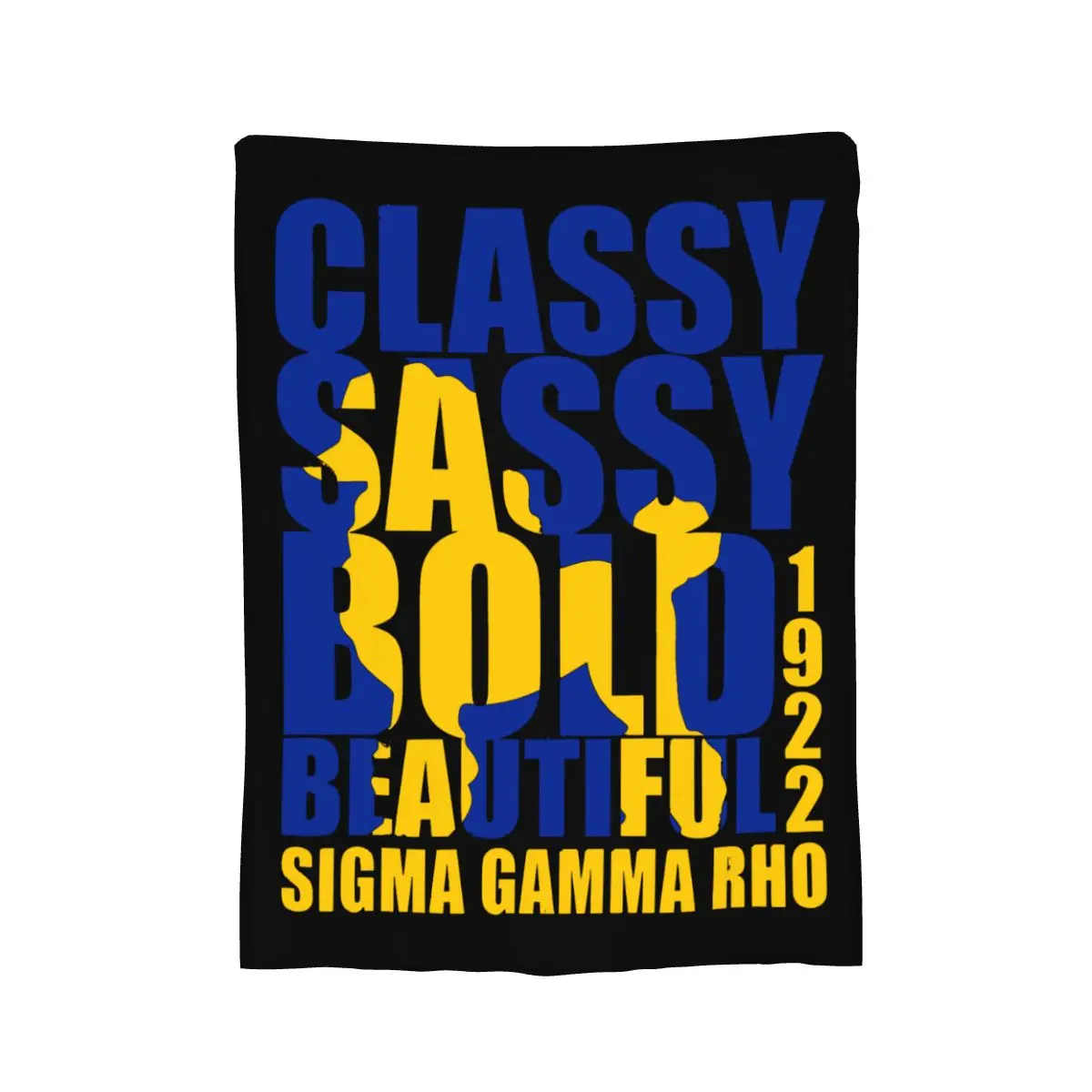 Sigma SGR Gamma Rho Flannel Throw Blanket Warm Bed Blanket for Travelling Camping Living Room Sofa Bedroom Decor Gifts