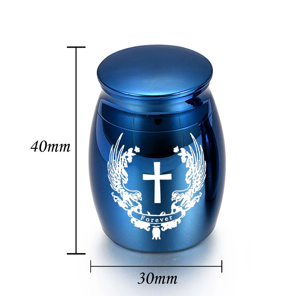 Small Urns for Human Ashes Keepsake - Share Urn with Family & Friends Mini Cremation Urns with Cross Pattern ,Memorial Gifts