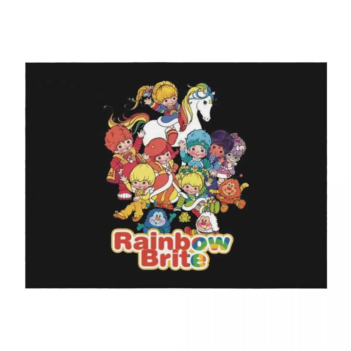 

Rain.bow Brite Throw Blanket Blankets For Sofas Nap Softest Bed Fashionable Blankets