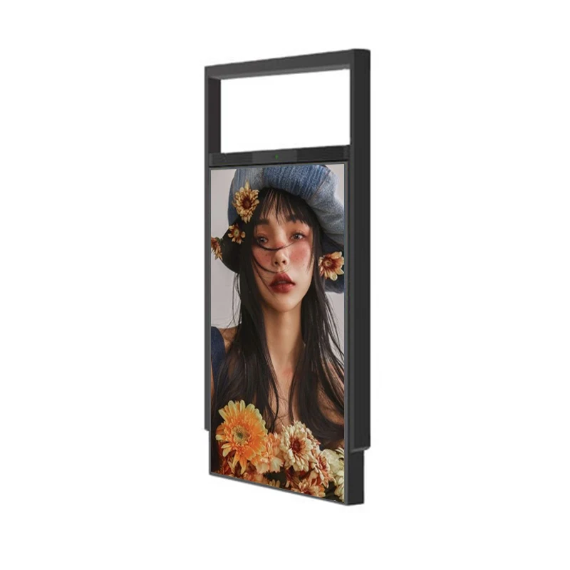 High Brightness Ultra Narrow Bezel Ceiling Hang Commercial Display Window Advertising for Shopping Mall view 2