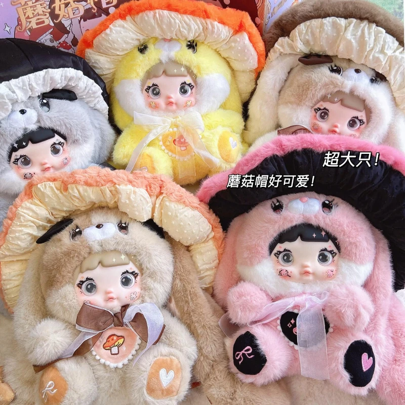 

400% Nommi Mushroom Cap Series Blind Box Toys Kawaii Plush Vinyl Doll Action Figure Collection Home Ornament Girl Birthday Gift