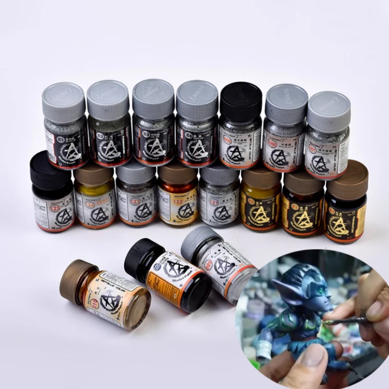 5D Model Metal Color Series Paint DIY Figurine Small Statue Model Modification Coloring Auxiliary Raw Material Oil Based Paint