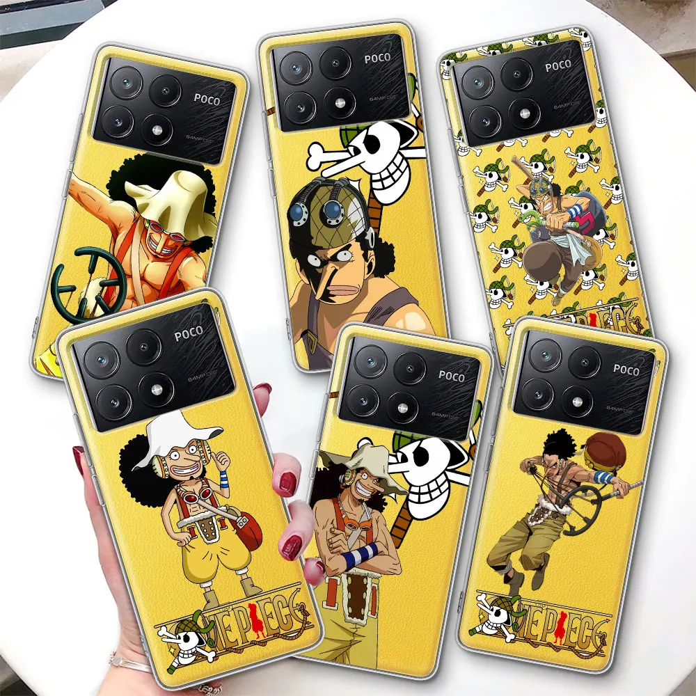

Цельный чехол Usopp для Xiaomi Poco F7 Ultra F4 X6 M3 X7 M5s M6 X4 NFC M4 F2 Pro Противоударный прозрачный чехол из ТПУ для телефона