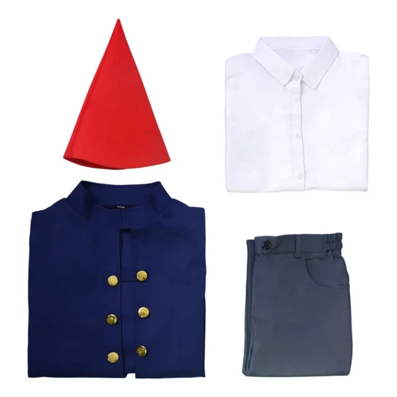 Anime Wirt Cosplay Kostüm von Animation über der Garten wand Halloween Kostüm Mantel Cape Outfit für erwachsene Kinder