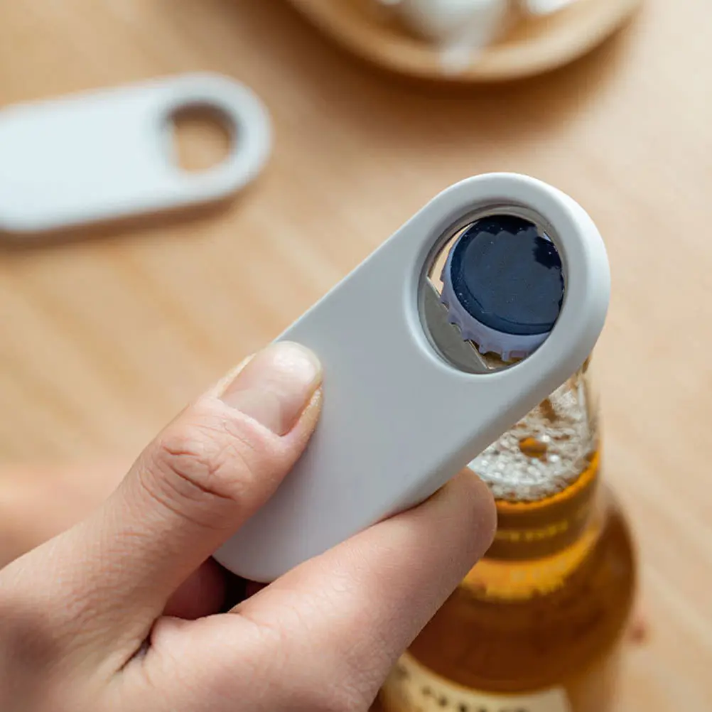 

1pc Bottle Opener Refrigerator Magnet Kitchen Gadget Beer Opening Tool Home Supply Creative Magnetic Holder Design