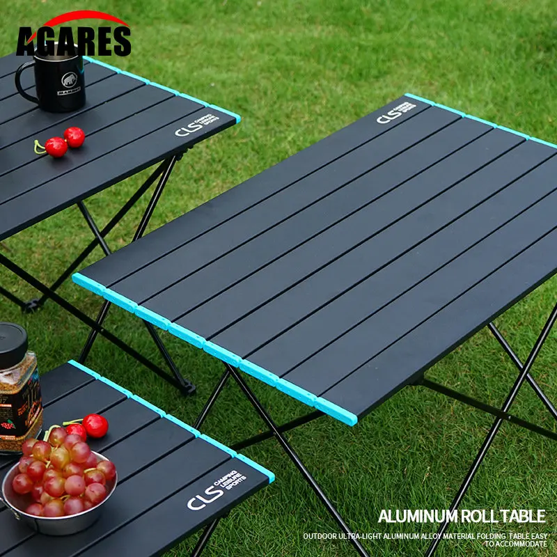 Camping Table Aluminum Foldable Table with Carry Bag Portable Backpacking Outdoor Desk for Hiking Picnic BBQ Fishing