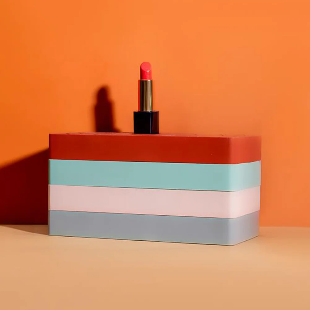 

2Pcs Silicone Lipstick Holder with Multi-Slots Sturdy Eyebrow Pencil Organizer for Makeup Storage Display Stand Pink