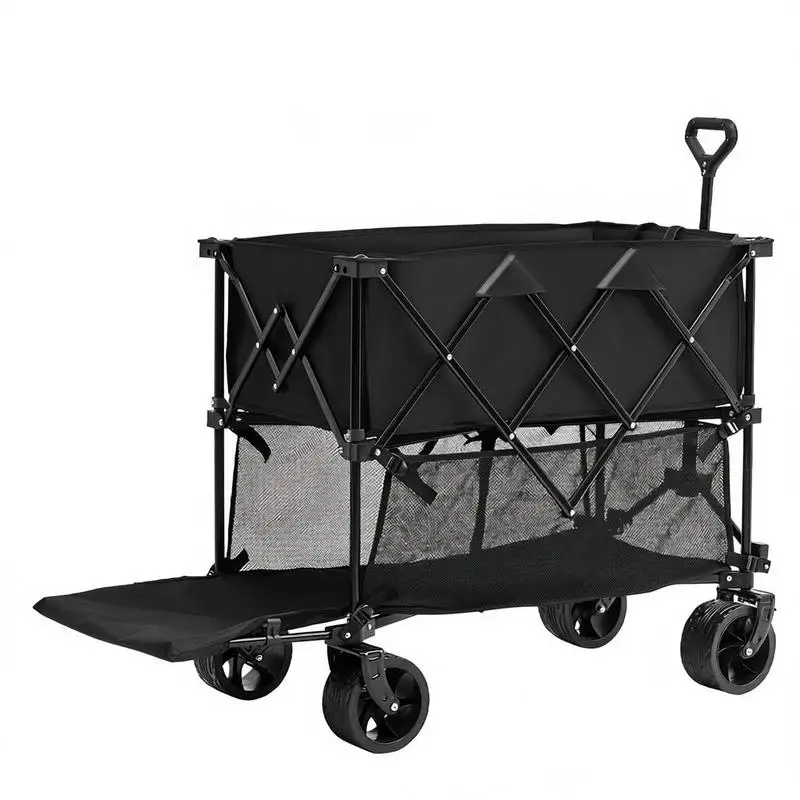600D Oxford-Stoff Strandwagen, Widerstandsfähig, Max. 204kg, Kinderwagen, Ausrüstungs-Handwagen