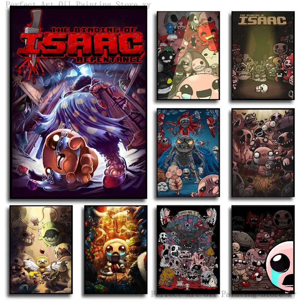 Game The Binding Of Isaac Poster Self-adhesive Art Room Entrance Restaurant Wall Decor Art Painting