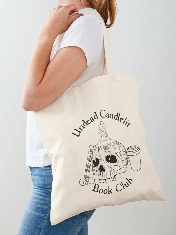 

Undead Candlelit Bookclub Logo Tote Bag custom canvas bag Canvas stote bag Customizable tote Cloth bags