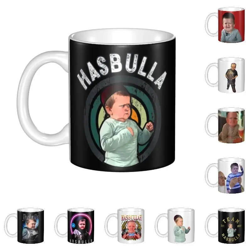 Hasbulla Mugs Custom Funny Hasbulla Hasbullah Smile Ceramic Coffee Mug Cup Creative Present Outdoor Work Camping Cups And Mugs