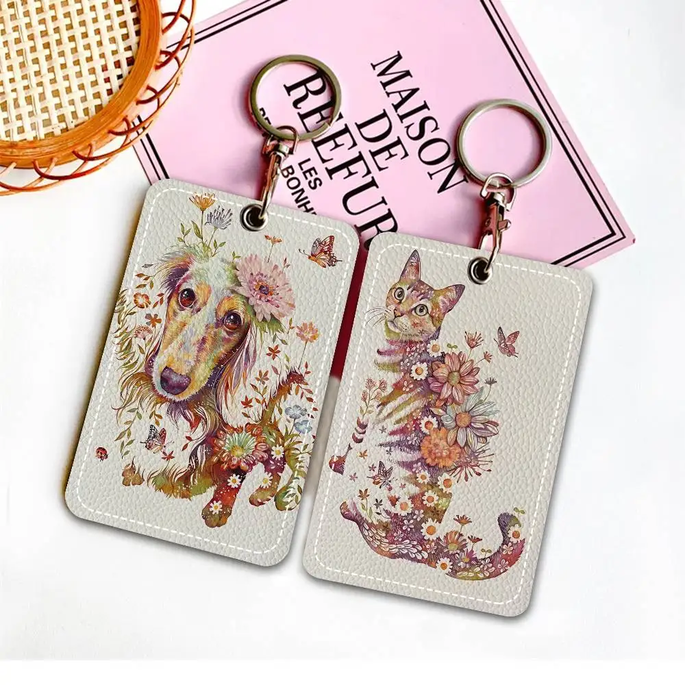 الفن الشهير H-hiroki T-takeda بولي Leather جلد ناعم مستطيلة حامل بطاقة المفاتيح التعريفي مصعد غطاء للحماية الشباب Faion Accory #2